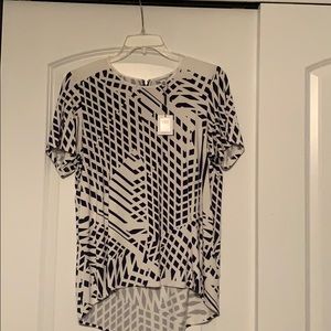 NWT Calvin Klein Silky S/S Top